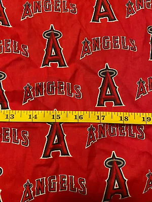 MLB Los Angeles Angels Cotton Fabric  2 Pieces • $11