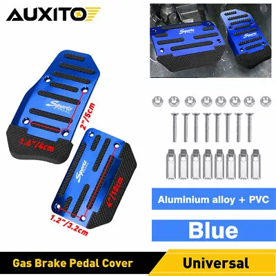 $11.99 • Buy Universal Automatic Gas Brake Foot Pedal Throttle Pad Cover Auto Car Parts Blue