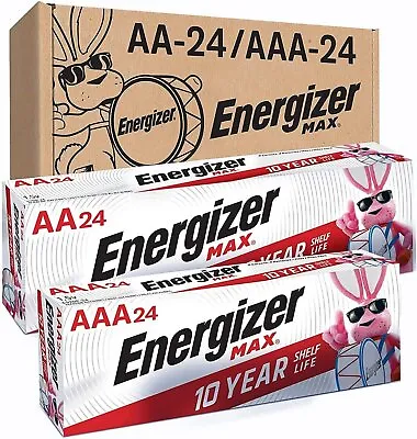 Energizer AA Batteries And AAA Batteries 24 Max Double A Batteries And 24 Max • $70.39