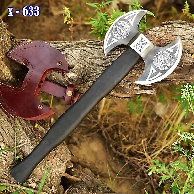 Handmade Medieval Warrior Double Headed Battle Axe Tomahawk Hatchet • $89.10