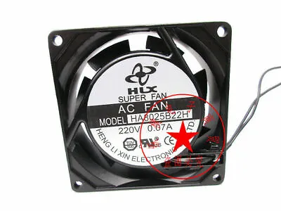 HLX 220V 0.07A 8025 HA8025B22H 8CM Cabinet Industrial Control Cooling Fan • $24.50