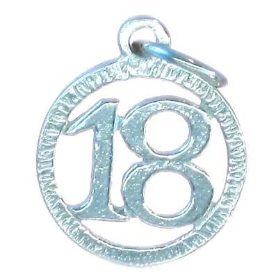 18th Birthday Sterling Silver Charm .925 X 1 Birthdays Charms • £11.50