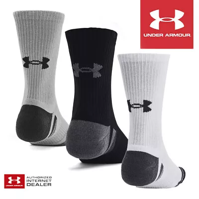 Under Armour Performance Tech Crew Golf Socks 3-Pair Pack - NEW! 2023 • £12.99