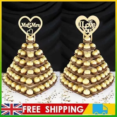 Wedding Chocolate Stand For Ferrero Rocher Centrepiece Sweets Mr&Mrs Heart Love  • £13.65