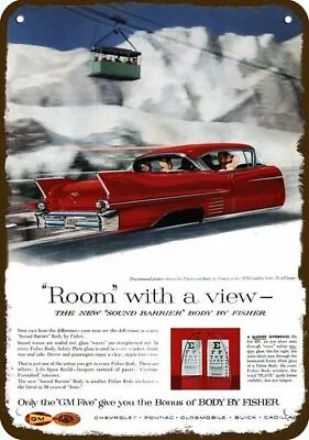 1958 CADILLAC FLEETWOOD 62 Car Fisher Vintage-Look DECORATIVE REPLICA METAL SIGN • $24.99