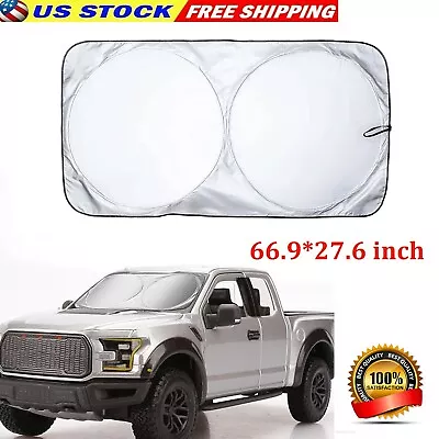 For GMC Sierra 1500 2500 3500 Truck Cab Windshield Sun Visor Foldable Sun Cover • $11.99