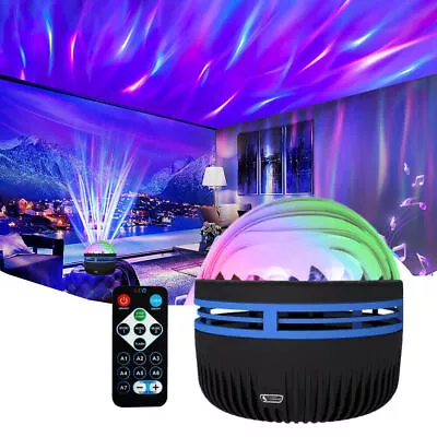 2 In 1 Northern Light And Ocean Wave Projector With 14 Light Effects For Party W • £5.97