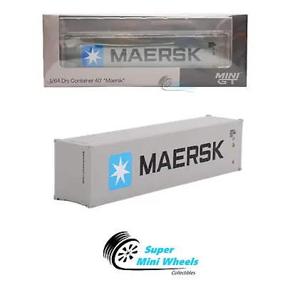 Mini GT 1:64 Dry Container 40'  Maersk  #AC32 • $27.99