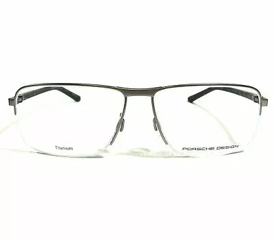 $99 • Buy New Porsche Design Titanium Eyeglasses Optical Frame P8317 C Silver Gray W/ Case