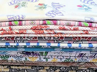 20 Pieces Vintage Feedsack Lot Cotton Fabric Feed Sack Lot • $38