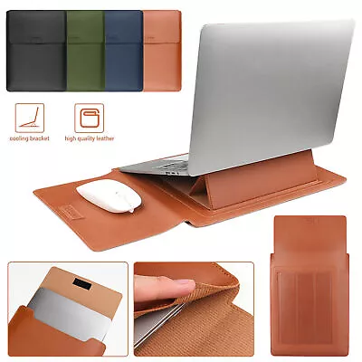 Laptop Sleeve Bag Case Leather Stand Cover For Macbook Pro Lenovo Dell 14  15.4  • $25.84