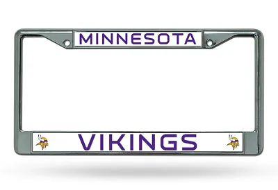 MINNESOTA VIKINGS NFL Officially Licensed Chrome Auto License Plate Frame • $16.95