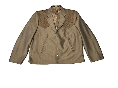 Vintage Mesquite Niver Western Wear  Blazer Men’s Size 46R USA Pearl Snaps • $99.99
