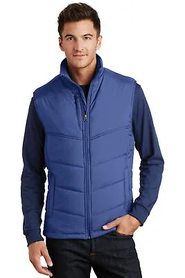 Port Authority Mens Sleeveless Puffy Vest With Pockets J709 • $38.16