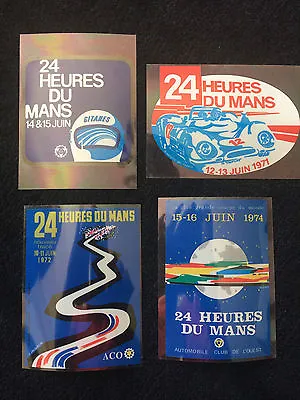  Le Mans 24 Hour Vintage Window Stickers X 4 (197119721974 & 1975) - Porsche • £12.99