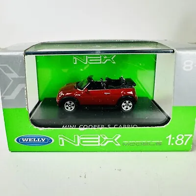 Welly NEX 1:87 HO Gauge Railway Scale Mini Cooper S Cabrio Diecast Car Model • £9.95