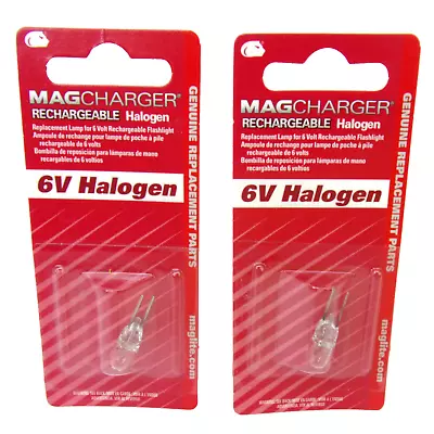 (2-pcs) Mag-Lite LR00001 6V Halogen Bulb For Maglite MagCharger 107-000-437 • $12.99