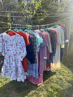 Huge Lot Of Vintage Dresses Skirts And Tops For Summer!!! • $285