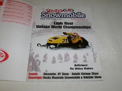 VSCA Vintage Snowmobile Magazine March 2008  Arctic Cat Ski-Doo Rupp Polaris • $7.95