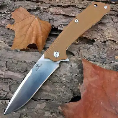 Outdoor Tactical Camping Hunting Pocket Quick Folding Knife G10 Handle D2 Blade • $14.61