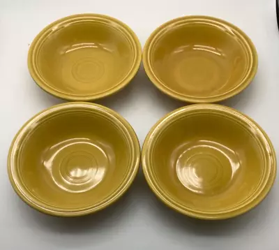 Fiesta Ironstone Antique Gold 5.5” Fruit Dessert Bowl Vintage 1969-72 Set Of 4 • $40