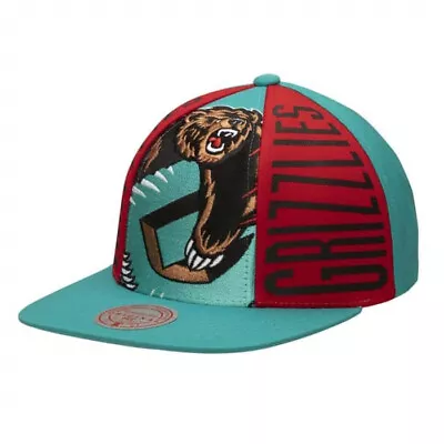 Mitchell & Ness Teal NBA Vancouver Grizzlies Face Callout Snapback Hat - OSFA • $34.95