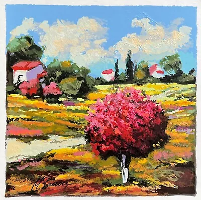 Mark Braver SPRING FIELDS Hand Signed Limited Edition Serigraph Art • $49.99