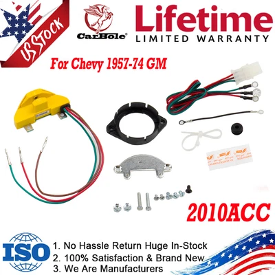 $25.80 • Buy Ignition Conversion 2010ACC Point Eliminator Kit For GM Chevy 1957-74 V8 Engine