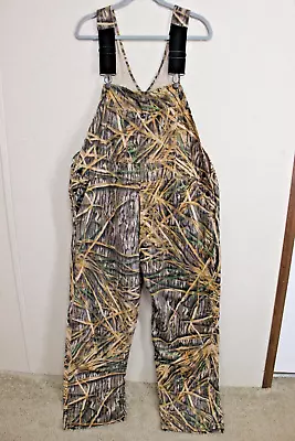 Vintage Mossy Oak Mens Size L Grass Camo Print Overalls • $89.99