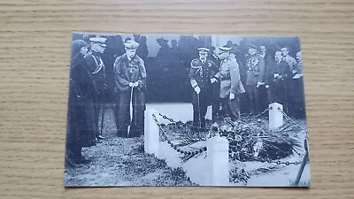 Postcard Unposted The King And Queen Of England Visit Edith Cavell Memorial  • £2.85