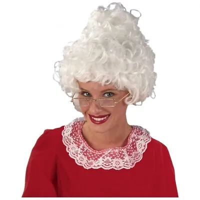 Mrs Claus Wig Adult Womens Santa Costume Fancy Dress • $7.82