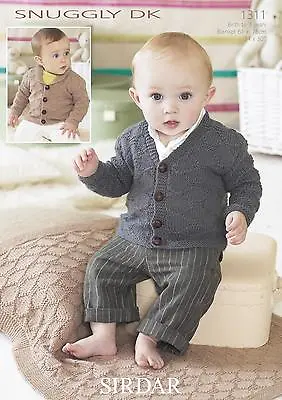 £3.89 • Buy Sirdar 1311 Knitting Pattern Baby Cardigans And Blankets In Sirdar Snuggly DK