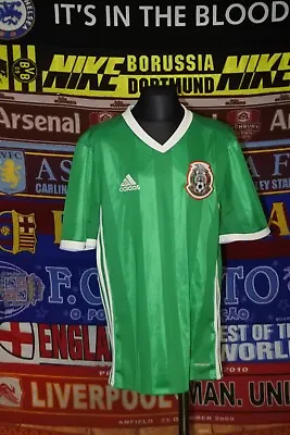 5/5 Mexico Adults 164cm 2016 MINT Original Home Football Shirt Jersey Soccer • £29.99
