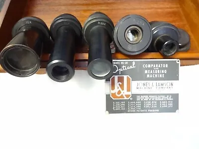 Jones & Lamson FC-14 Optical Comparator Lenses And Case 10X 20X 31.25X 50X • $340