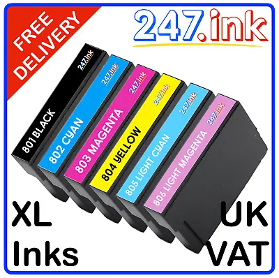 £8 • Buy 807 Ink Cartridges For Epson PX820 PX830 R265 R285 (Set Of 6) Non-oem