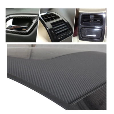 $15.88 • Buy Car Sticker DIY Carbon Fiber Vinyl Car Wrap Roll Film For Honda Auto Accessories