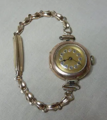$1200 • Buy Antique 9ct Gold Large Ladies Rolex Wristwatch