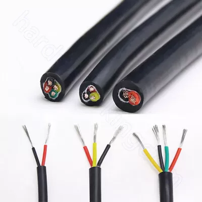 £2.75 • Buy Silicone Multi-core Wire 0.3 Mm² - 6 Mm² 2/3/4 Core Tinned Copper Cable Flexible