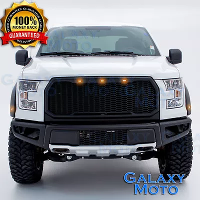 15-17 Ford F150 Raptor Conversion Style Black Front Bumper Built In Skid Plate • $699.63