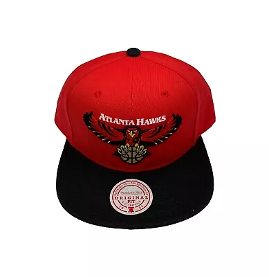 Mitchell & Ness Atlanta Hawks Core Basic 2Tone HWC Adjustable Snapback Hat Cap • $35.99