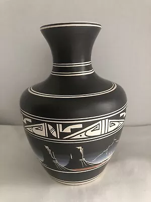Native  American Art Pottery Vase-Monument Valley Design • $55
