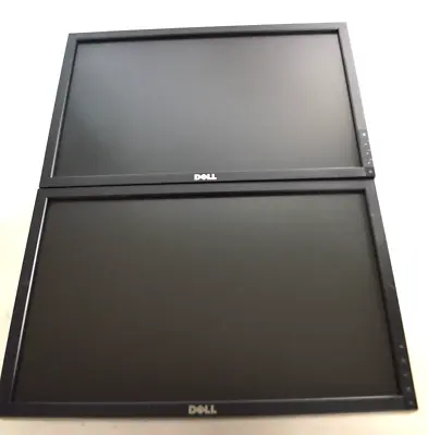 LOT OF 2 Dell P1911/1909W 19  Widescreen LCD Monitor + Power/vga Cord (NO STAND) • $48.95