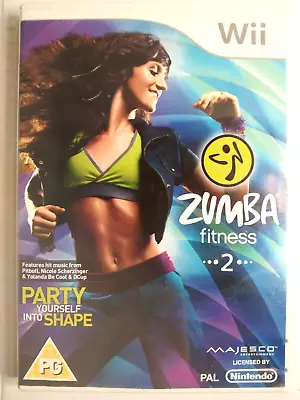 Zumba Fitness 2 (Nintendo Wii PAL 2011 Majesco) - No Manual • $10.95