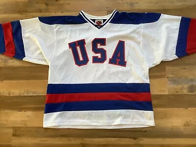 Team USA Miracle On Ice 1980 Olympics Hockey Jersey K1 Medium • $59.99