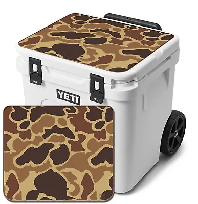 Vinyl Cooler Wrap Fits YETI Roadie 60 Wheeled Decal LID - Old School Duck Camo • $37.95