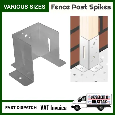 Garden  Fence Post Support Gate  Bracket Galvanised • £4.97