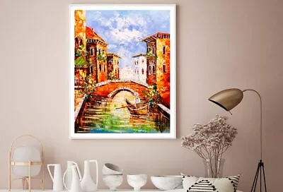 Venice Italy Oil Painting Print Premium Poster High Quality Choose Sizes • £8