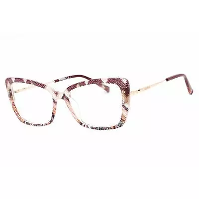 Missoni Women's Eyeglasses Plum Multicolor Cat Eye Shape Frame MIS 0028 05ND 00 • $56.68