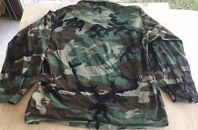 US Military Medium Regular Woodland Camouflage Mens Coat Shirt Cold Weather • $2