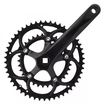 SUNLITE Alloy Double CRANKSET SUNLT RD 172x50/34 SQ BLK • $51.52